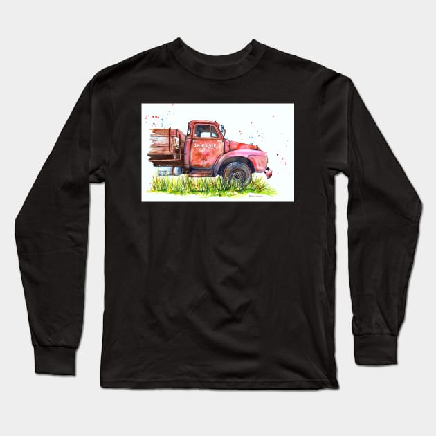 JB Hellyer - Bedford Truck Long Sleeve T-Shirt by scatterlings